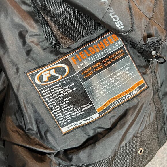 Fieldsheer Jacket Womens Size 10 Black Motorcycle Padded Phoslite Protective - Picture 7 of 9